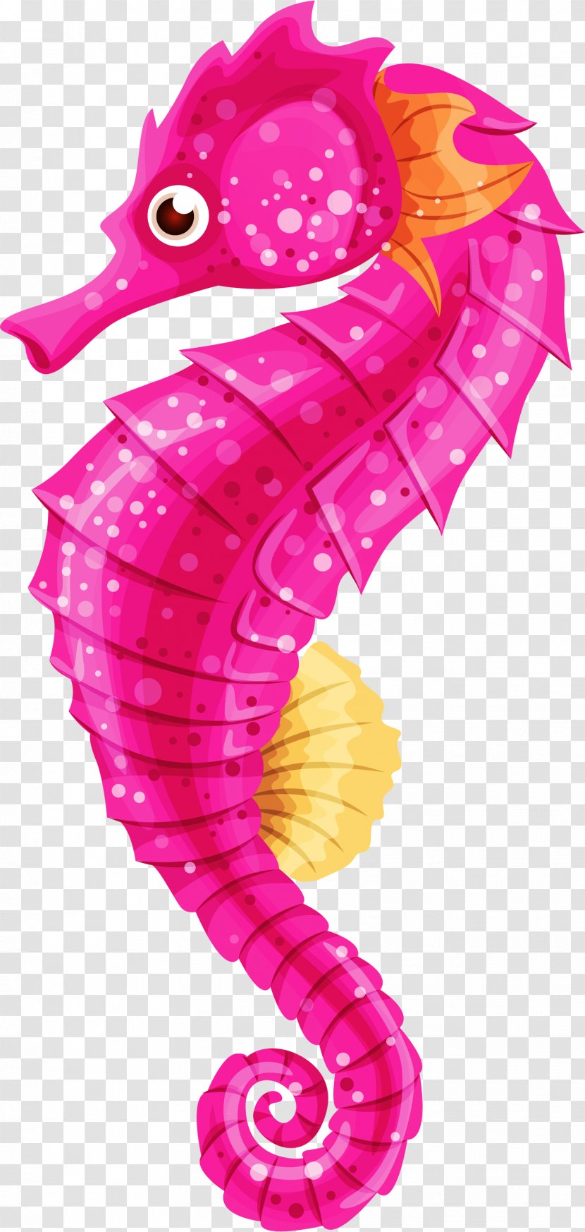 Seahorse Clip Art - Pink - Underwater Creatures Transparent PNG