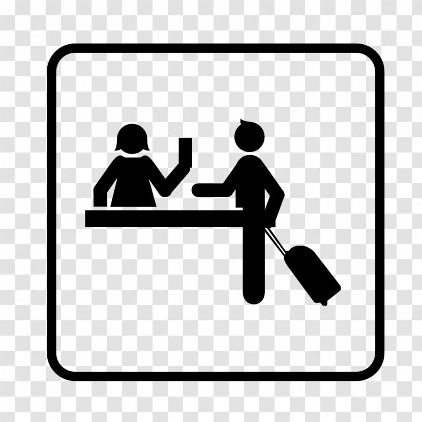 Hotel Check-in Clip Art - Airport Checkin Transparent PNG