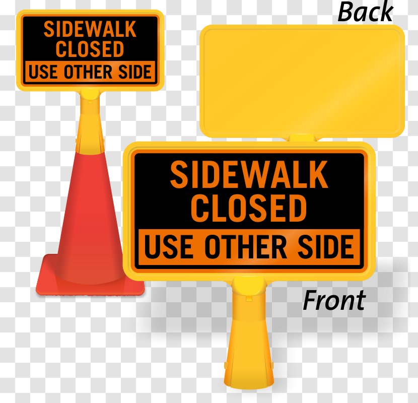 Traffic Sign Warning Stop - Text Transparent PNG