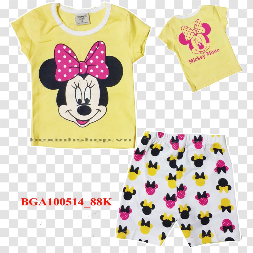 Pajamas T-shirt Minnie Mouse Clothing Infant - Silhouette - Mickey Transparent PNG