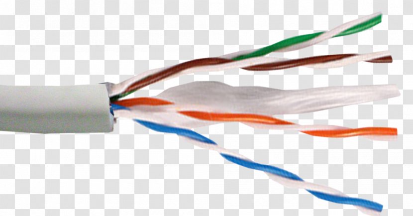 Electrical Cable Twisted Pair Class F Network Cables Computer - Utp Transparent PNG