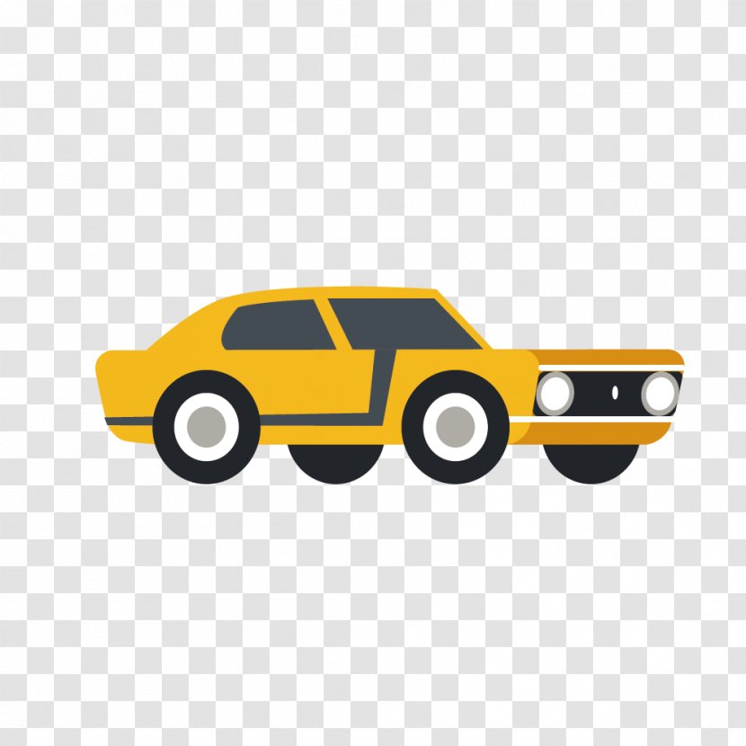 Mxe1laga Car Vehicle Service - Payment - Vector Simple Hand-painted Yellow Sports Transparent PNG