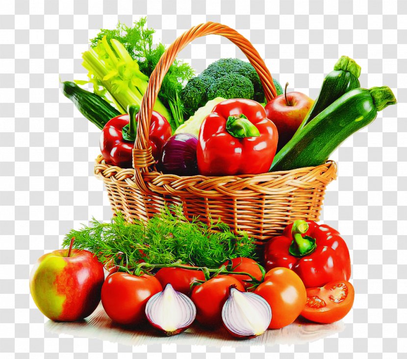 Natural Foods Vegetable Food Basket Plant - Cherry Tomatoes - Vegan Nutrition Transparent PNG