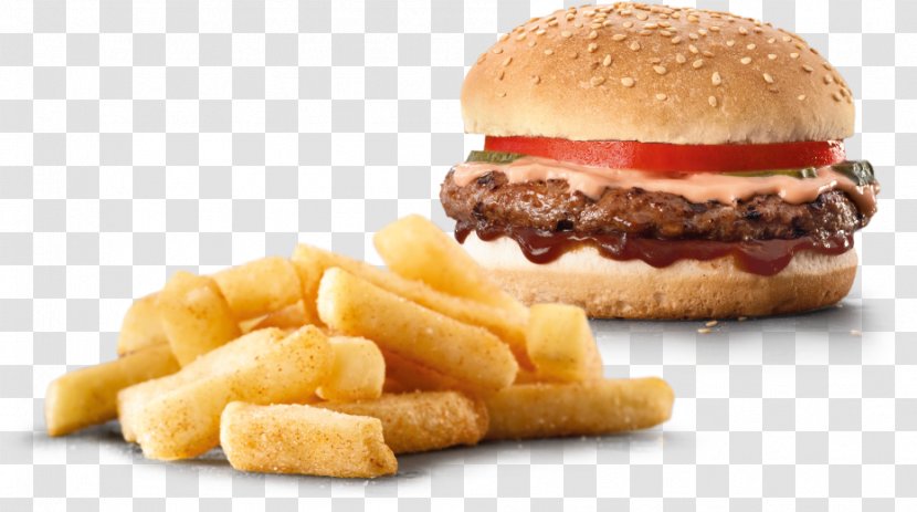 French Fries Slider Hamburger Cheeseburger Whopper - Food - Burger Top Transparent PNG
