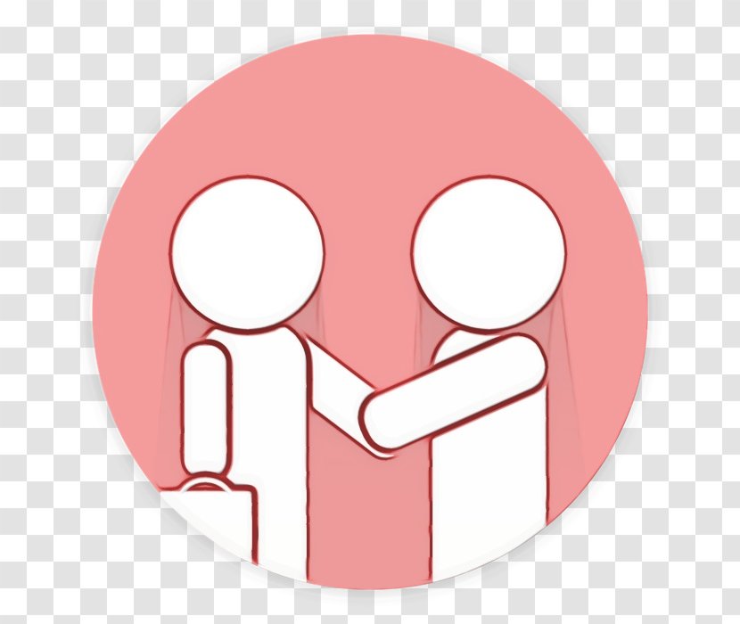 Pink Red Material Property Circle Smile - Fictional Character Transparent PNG