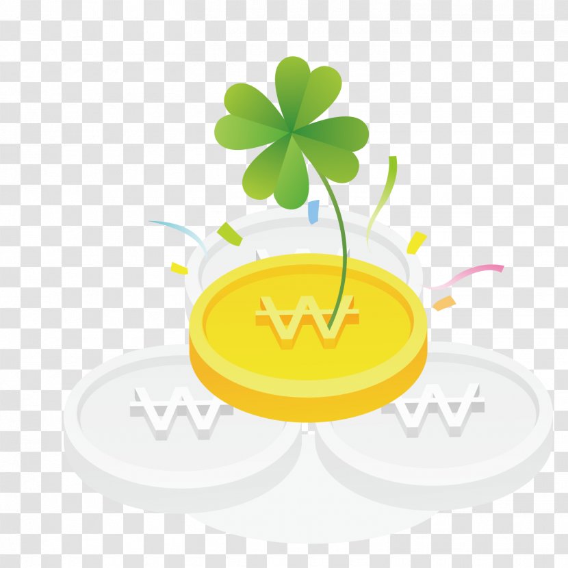 Gold Coin Silver Money - The Plants That Grow On Coins Transparent PNG