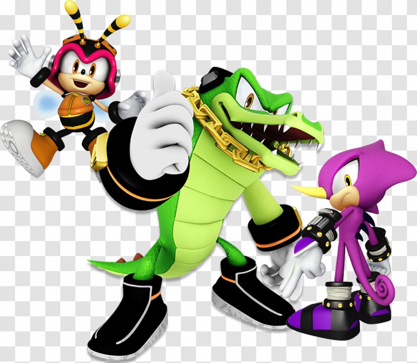Vector The Crocodile Espio Chameleon Knuckles' Chaotix Mario & Sonic At Olympic Games - Figurine - Shouted Transparent PNG