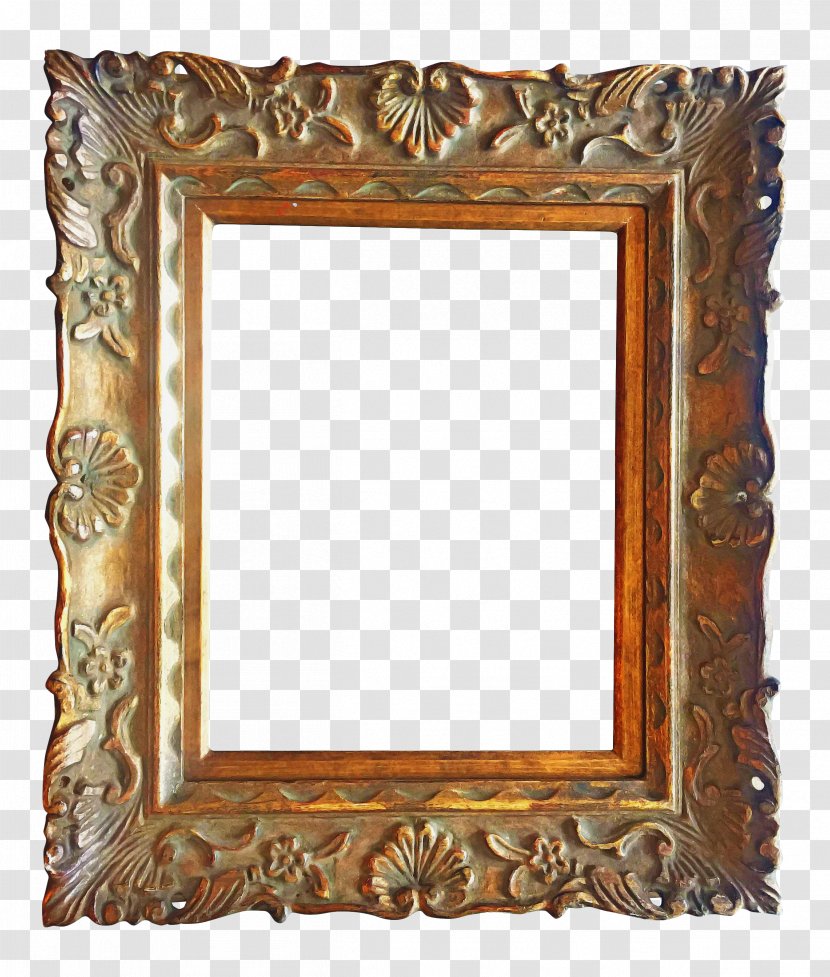 Brown Background Frame - Painting - Antique Carving Transparent PNG