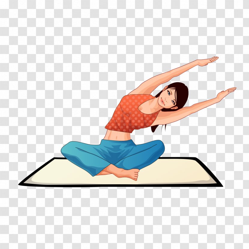 Yoga Illustration - Physical Fitness - Demonstration Transparent PNG