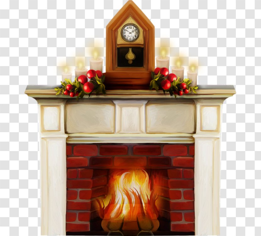 Santa Claus Fireplace Christmas Day Clip Art Transparent PNG