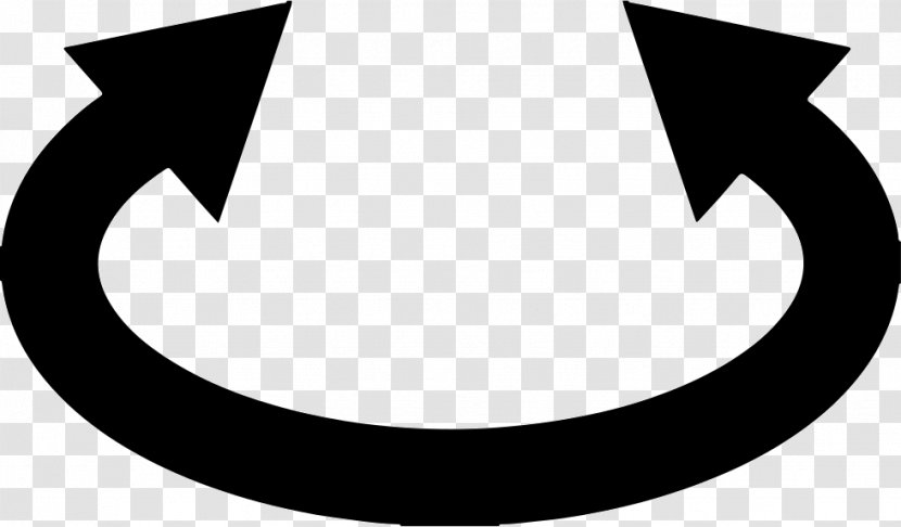 Circle Crescent Angle White Clip Art - Black M Transparent PNG