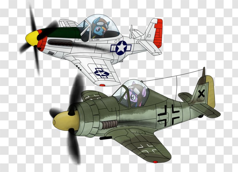 North American P-51 Mustang Focke-Wulf Fw 190 Republic P-47 Thunderbolt Messerschmitt Bf 109 Supermarine Spitfire - Airplane Transparent PNG
