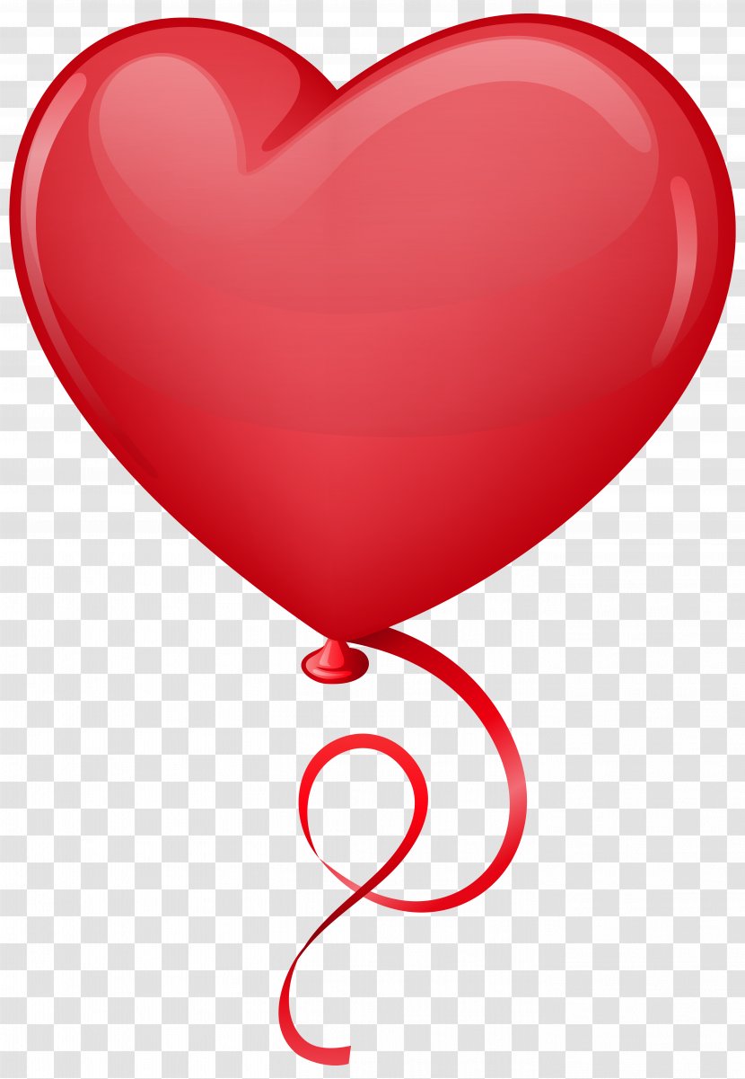 Balloon Heart Red Valentine's Day Clip Art - Flower - Baloons Transparent PNG