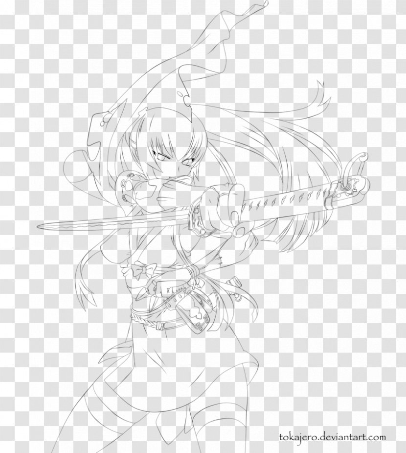 Drawing Visual Arts Cartoon Sketch - Flower - High School Of The Dead Transparent PNG