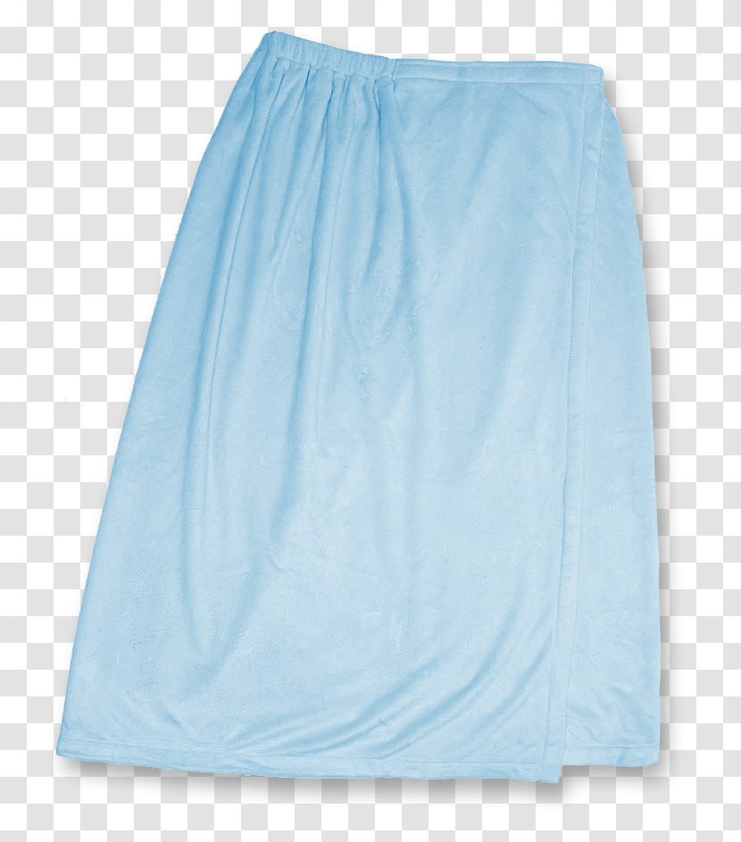 Towel Chenille Fabric Hand Denim Skirt - Electric Blue Transparent PNG