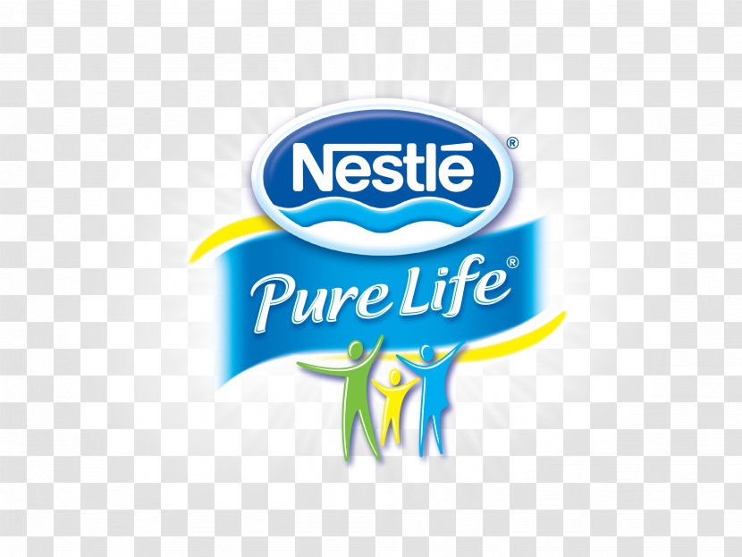 Nestlé Pure Life Waters Bottled Water - Text Transparent PNG