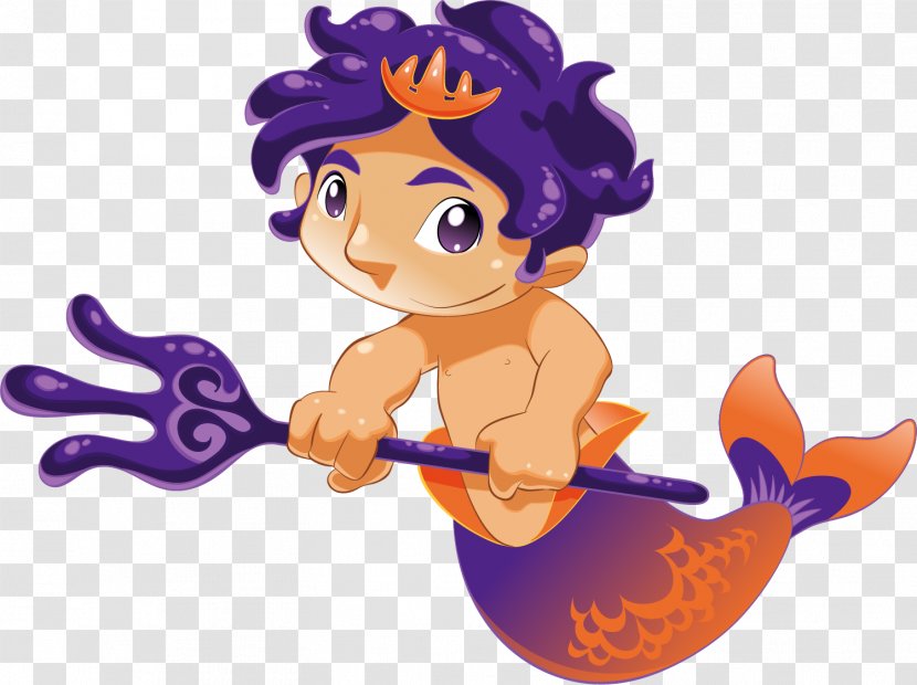 Mermaid Cartoon Animation - Vertebrate - Colorful Transparent PNG