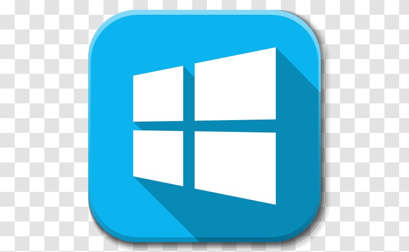 Blue Square Angle Area - Microsoft - Apps Transparent PNG