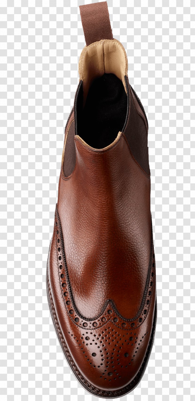 Leather Brogue Shoe Crockett & Jones Chelsea Boot - Scotch Whisky - Goodyear Welt Transparent PNG