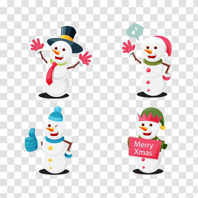 Vector Graphics Image Christmas Day Snowman - Color - Lot Transparent PNG