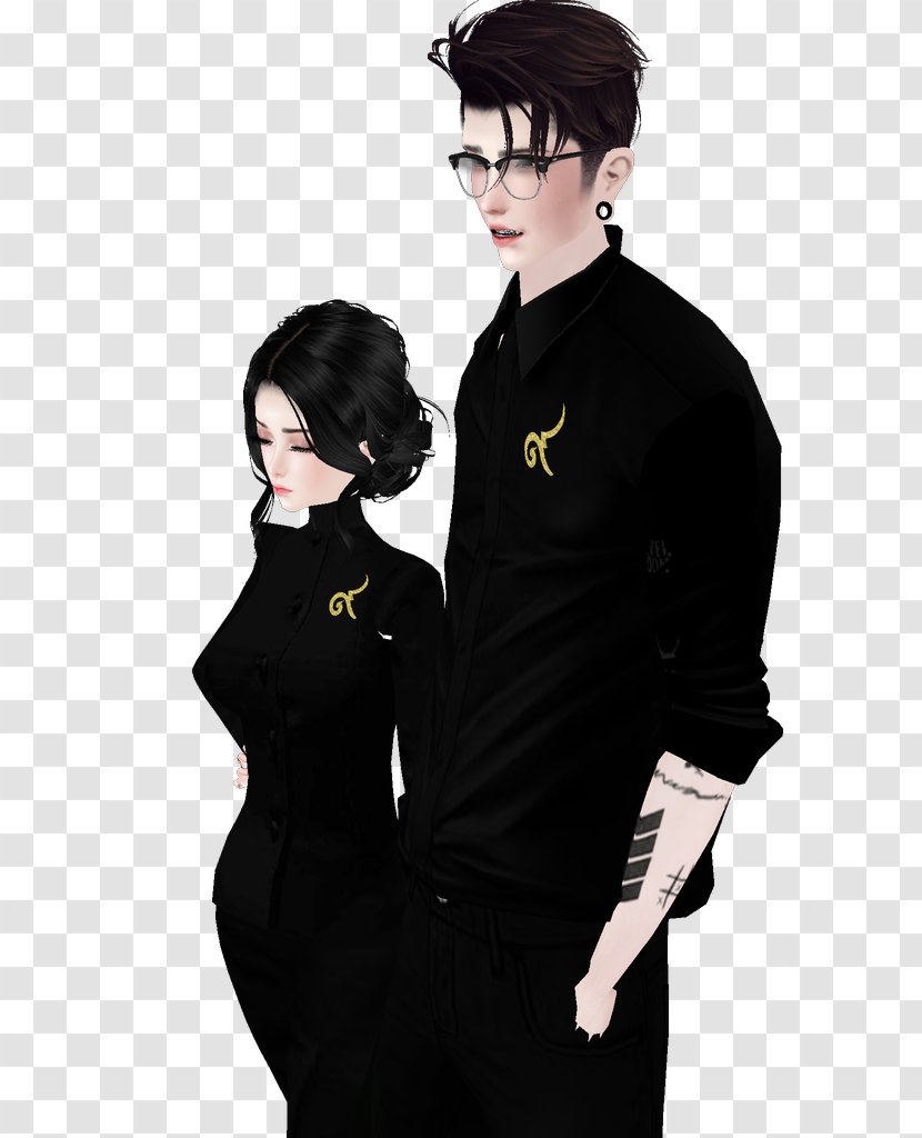 T-shirt Outerwear Black M Suit Sleeve - Tshirt Transparent PNG