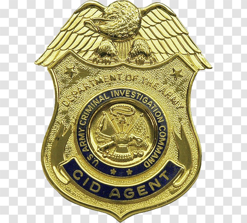 Quantico United States Army Criminal Investigation Command Crime Badge - Soldier Transparent PNG