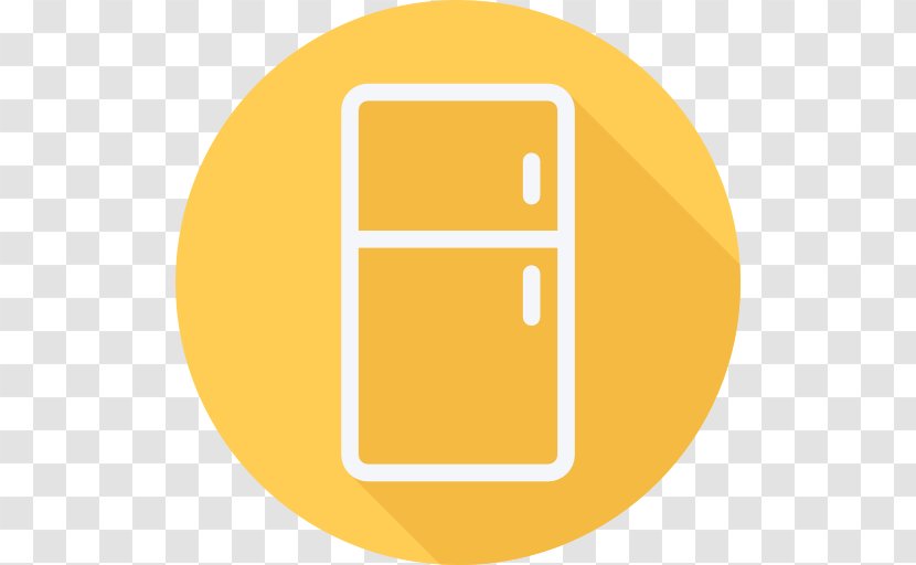 Refrigerator Refrigeration Freezers Home Appliance - Yellow Transparent PNG