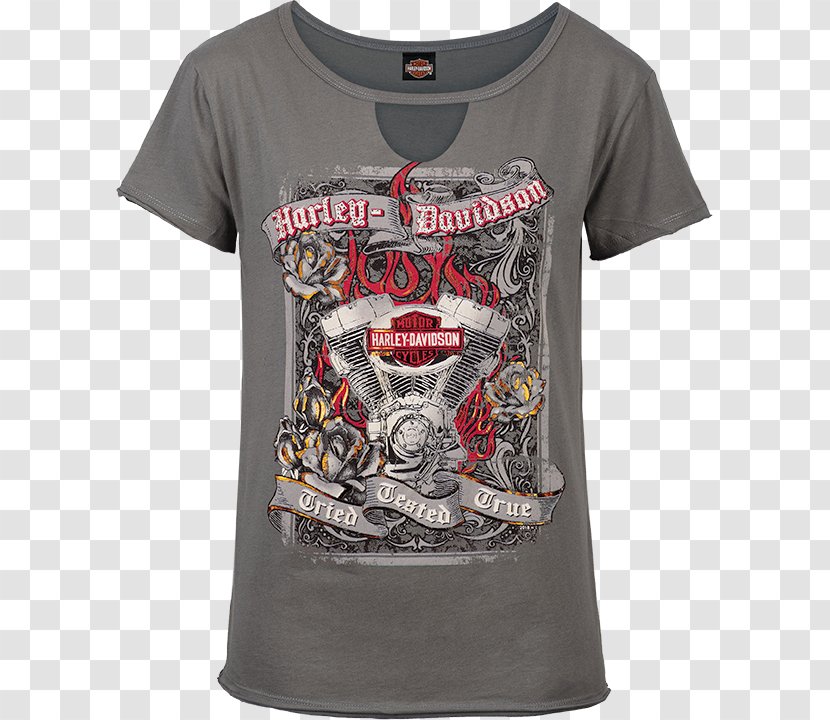 T-shirt Rolling Thunder Harley-Davidson Sleeveless Shirt - Brand Transparent PNG