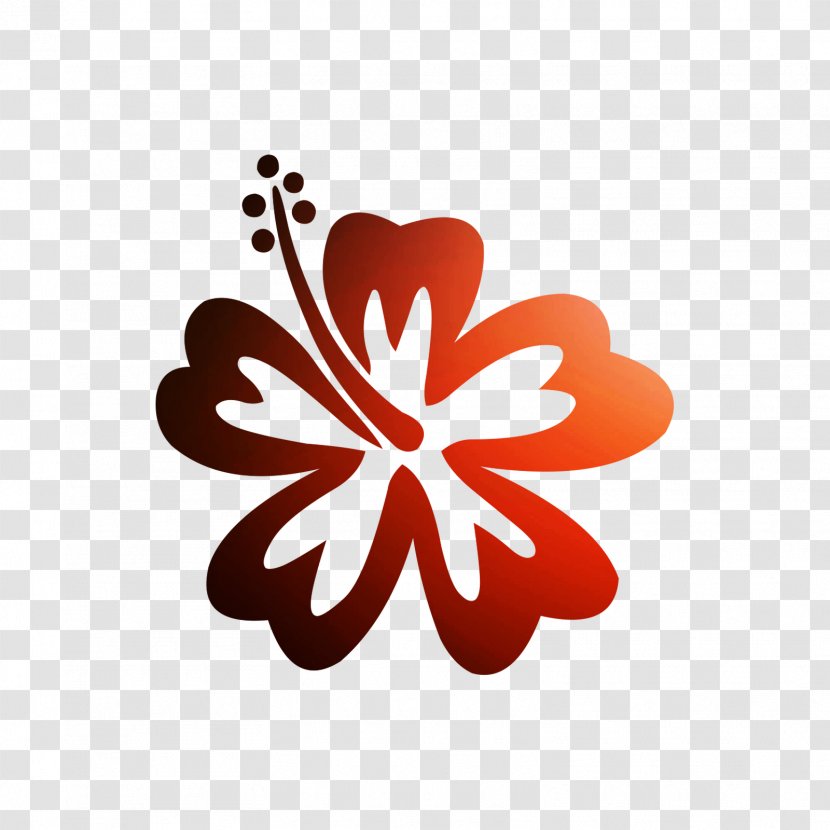 Hawaii Clip Art Rosemallows Flower Decal - Floral Design - Sticker Transparent PNG