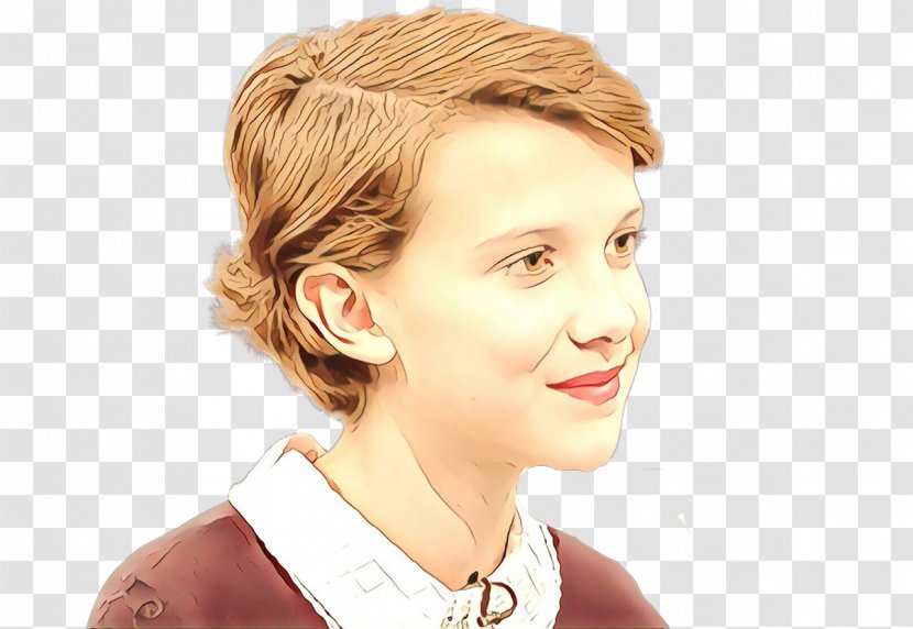 Blond Brown Hair Pixie Cut Coloring - Eyebrow Transparent PNG