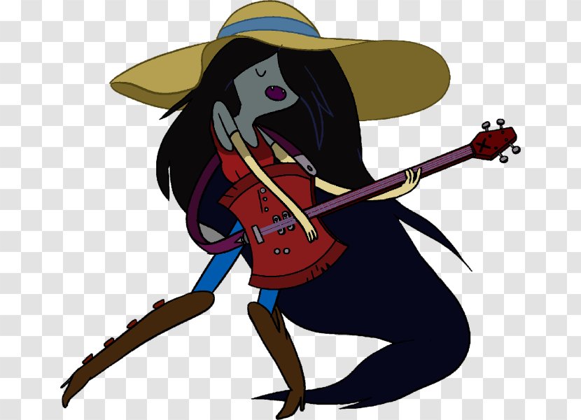 Marceline The Vampire Queen Finn Human Bass Guitar Axe - Mammal Transparent PNG