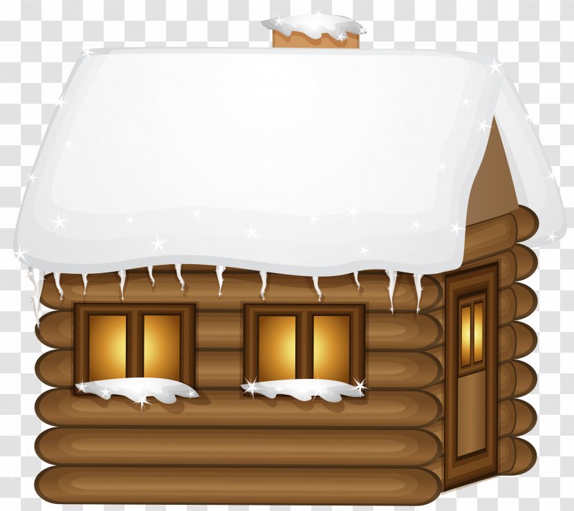 House Winter Clip Art - Wooden Clip-Art Image Transparent PNG