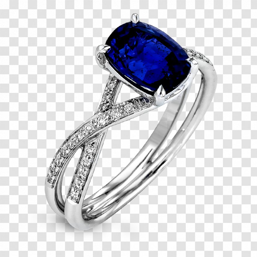 Jewellery Engagement Ring Sapphire - Fashion Accessory - Round Hint Transparent PNG