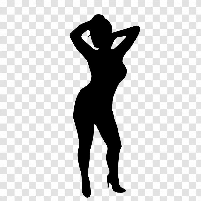 Clip Art Women Silhouette Woman - Hip Transparent PNG