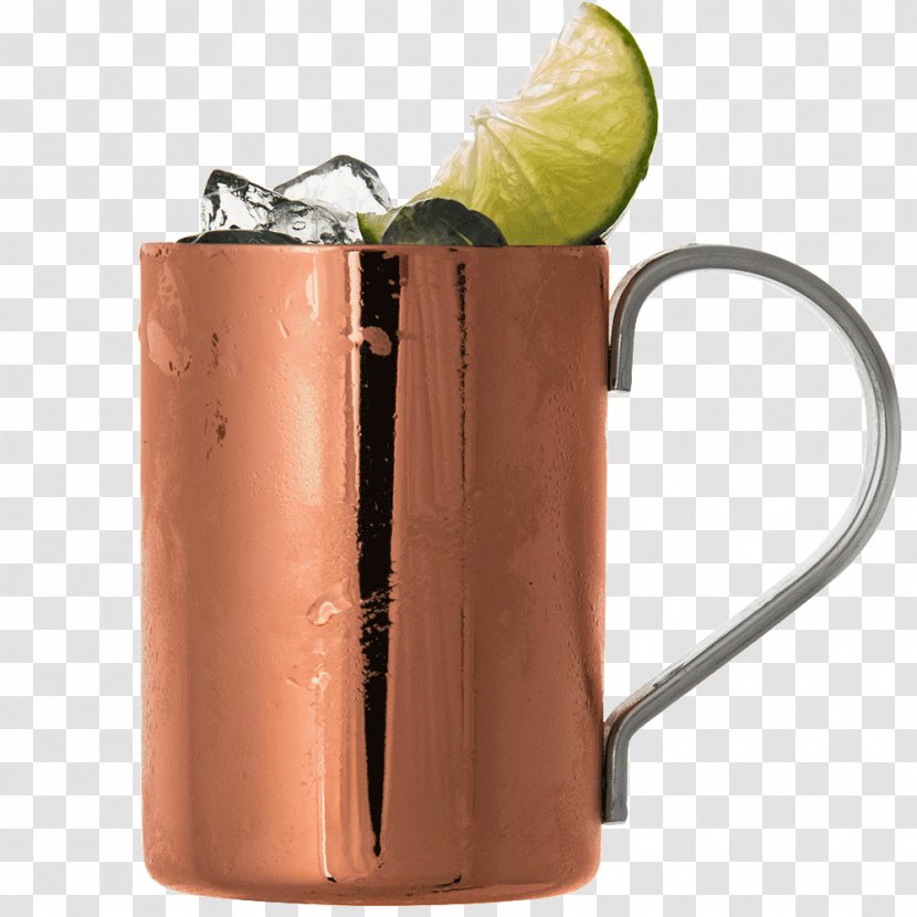 Moscow Mule Cocktail Mint Julep Mug Fizzy Drinks - Bar - Copper Transparent PNG