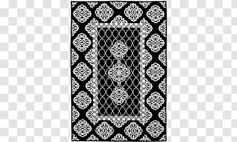 Quilt Textile Symmetry White Lace - Damask Pattern Transparent PNG