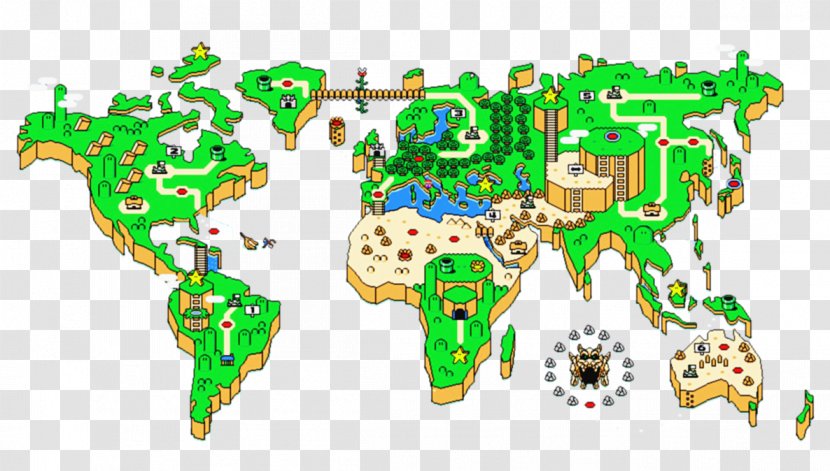 Super Mario World New Bros Nintendo Entertainment System Bros. - Area - Flea Market Transparent PNG