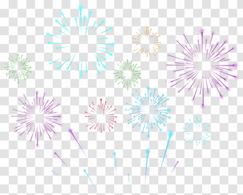 Watercolor Cartoon - Fireworks Sky Transparent PNG