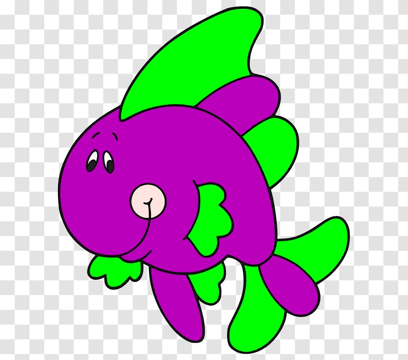 Animal Magenta Purple Cartoon Clip Art - Petal - Fish Transparent PNG