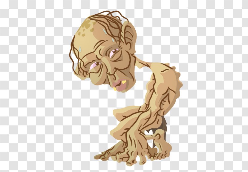 Gollum Fan Art The Hobbit Lord Of Rings - Jaw Transparent PNG