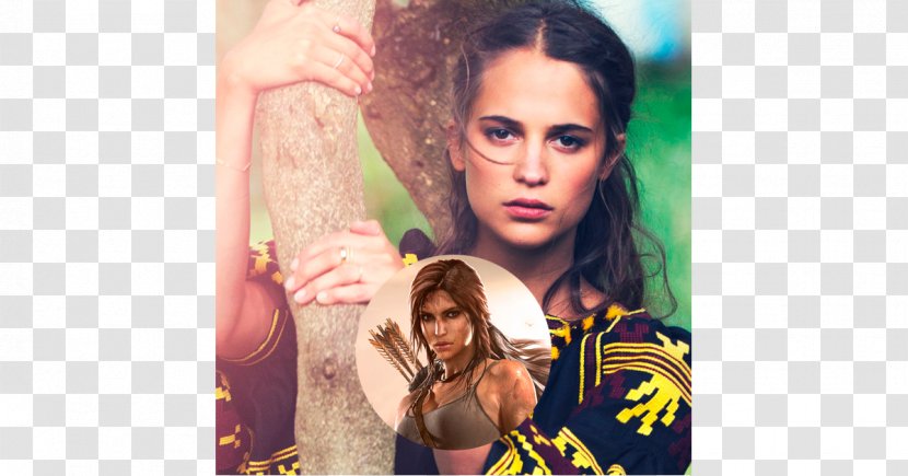 Alicia Vikander Tomb Raider Film Actor Video Game - Cartoon - Cara Delevingne Transparent PNG