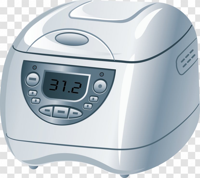 Clip Art - Small Appliance - Vector Diagram Of Rice Cooker Transparent PNG