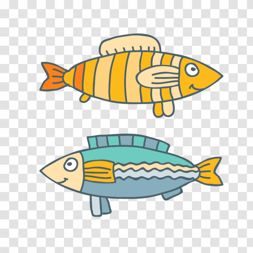 Cartoon Clip Art - Television Set - Painted Fish Transparent PNG