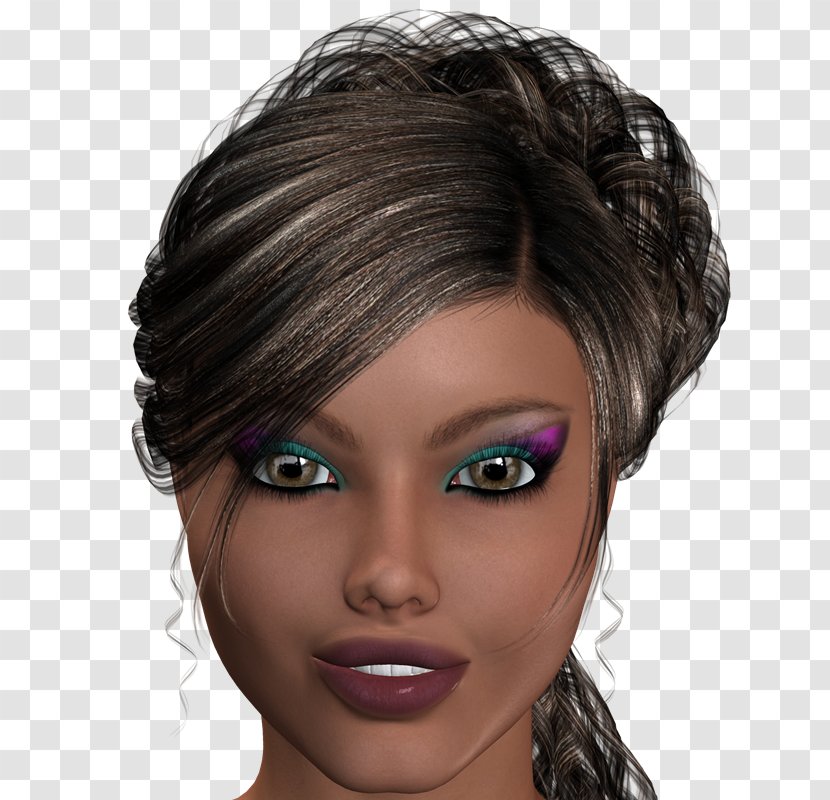 Eyebrow Hair Coloring Bangs Eyelash - Black Transparent PNG