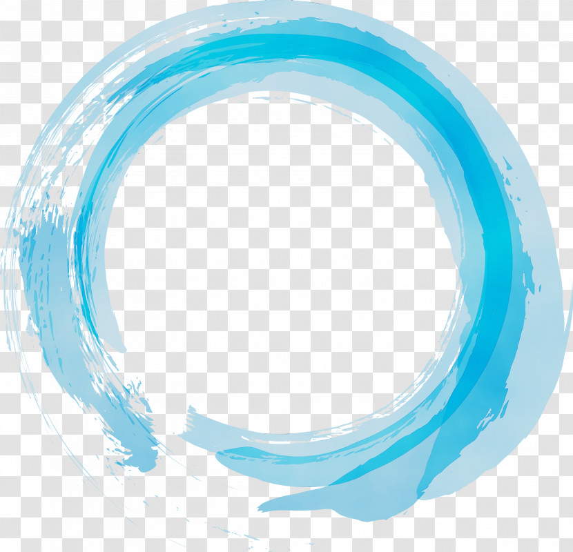Circle Meter Turquoise Water Font Transparent PNG