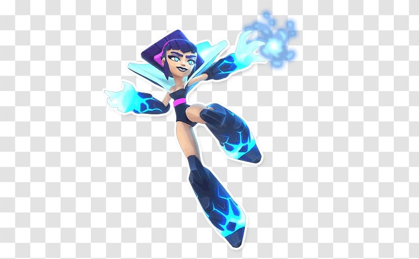 Character Figurine Fiction Electric Blue - Fictional - Crash Of The Titans Transparent PNG