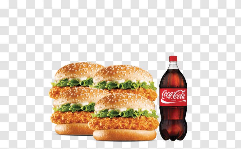 Coca-Cola Fizzy Drinks Pizza Cheeseburger - Drink - Zinger Burger Transparent PNG