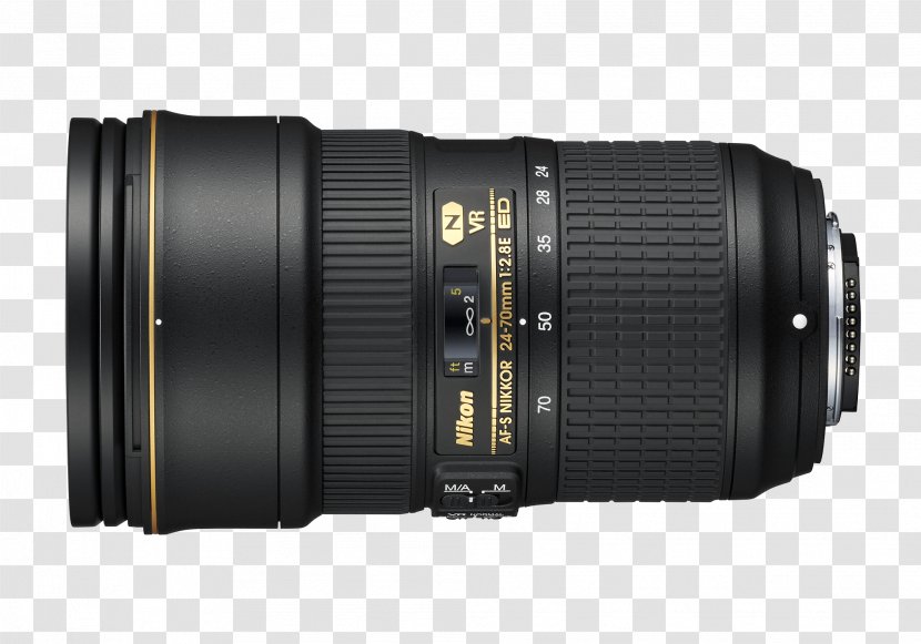 Nikon AF-S DX Nikkor 35mm F/1.8G Canon EF 24-70mm F/2.8G ED Camera Lens - Aperture - LENS Transparent PNG