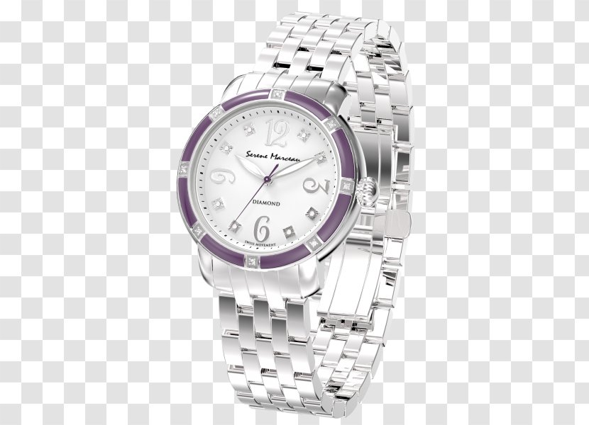 Watch Strap Diamond Silver - Clothing Accessories Transparent PNG