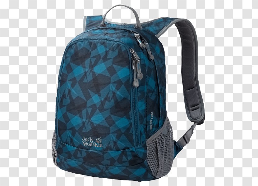 Backpack Jack Wolfskin Perfect Day (22l) ANCONA Sand Dune Geometric Leaves - Green Transparent PNG